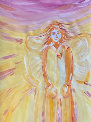 Bild 127: Hüterinnen-Archetypen_25_Freundschaft, Tempera, 35x70