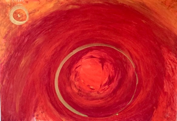 Bild 39: Kraftvolle Yin-Power 1, Mischtechnik, 70x100, CHF 1800.00