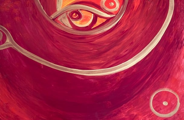 Bild 75: Kraftvolle Yin-Power 5, Mischtechnik, 70x100, CHF 1260.00