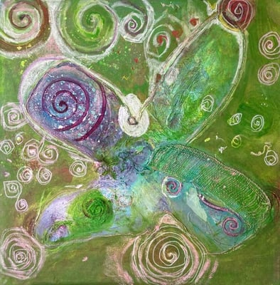 Bild 45: Natur 6, Mischtechnik, 80x80, CHF 880.00