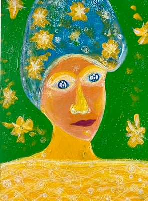 Bild 65: Frauen und Begleiterinnen 4, Mischtechnik, 25x35, CHF 480.00