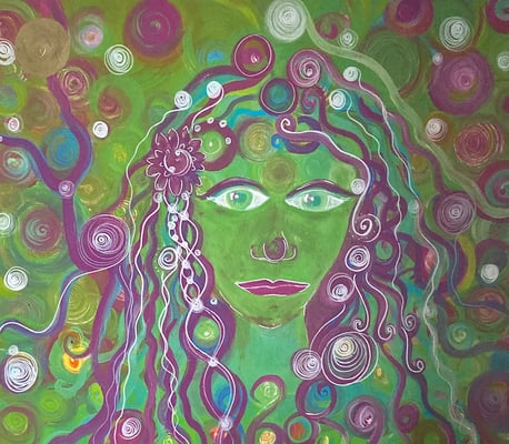 Bild 194: Hüterinnen04_Meerle_Leinwand_50x80cm