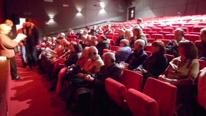 Photo de la salle et du public lors de la représentation du Journal d’une Femme de Chambre 