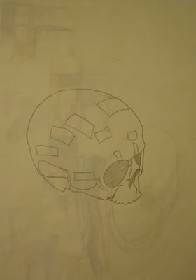 Sans titre, 2005, graphite sur papier, 50 x 65 cm