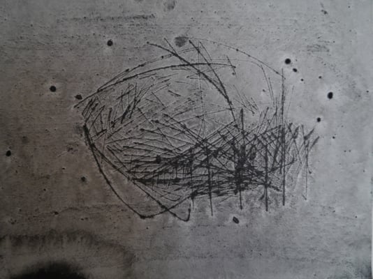 Sans titre, 2015, encre de Chine, pigments sur papier aquarelle moulin du coq, 325 g, 24 x 32 cm