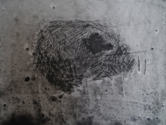 Sans titre, 2015, encre de Chine, pigments sur papier aquarelle moulin du coq, 325 g, 24 x 32 cm