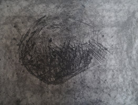 Sans titre, 2015, encre de Chine, pigments sur papier aquarelle moulin du coq, 325 g, 24 x 32 cm