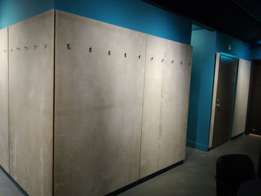 Zementgebundene Spanplatte grau, Wandverkleidung