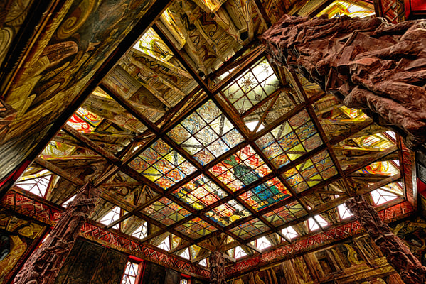 Glasdecke, Kunststätte Bossard, Fotograf Jürgen Müller, Bargteheide, Stormarn