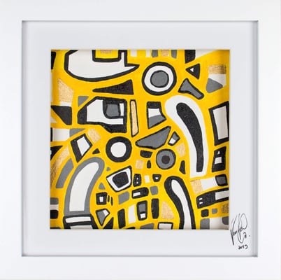 Veronika Spleiss "In the finding process" 2019 20x20 cm, Acrylic on canvas