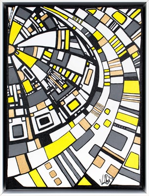 Veronika Spleiss "Der Blick von oben 2019 40x30 cm