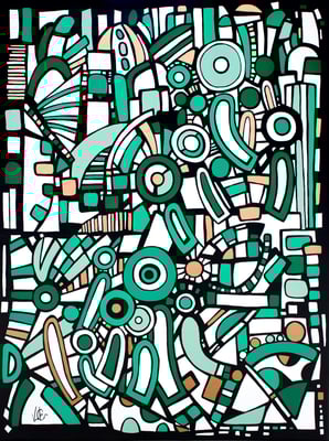 Veronika Spleiss "Großes Gruppenleben" 2022 75x100 cm, Acryl auf Leinwand