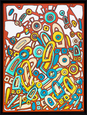 Veronika Spleiss "Awakening" 2022 40x30 cm, Acrylic on canvas