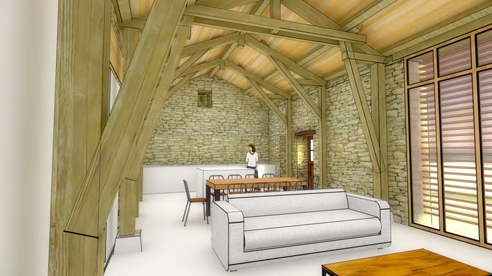 habiter une grange architecte lalbenque 