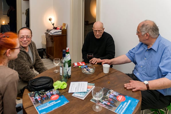 Urs Jaeggi kurz vor seinem Vortrag