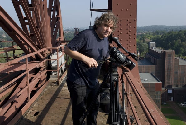 Bei den Dreharbeiten für den Zollverein-Film, August 2008