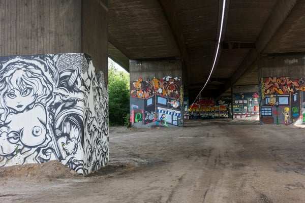 Brücke der A42 über die Vogelheimer Straße, Juni 2016