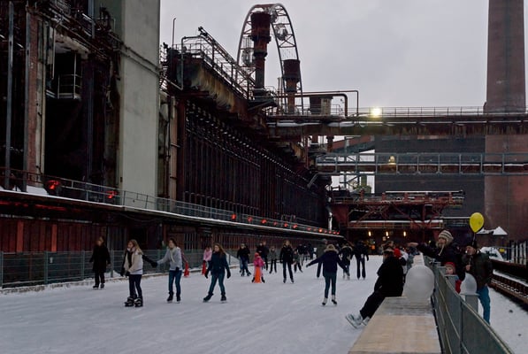 Eisbahn an der Kokerei, Januar 2010