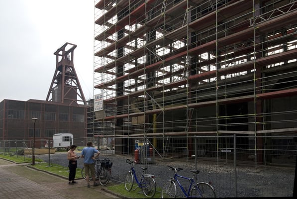 Restaurierungsarbeiten an Halle 8 (Hochdruckkompressor), Mai 2009