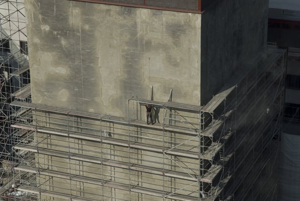 Arbeiter am Kokskohlenbunker, August 2008