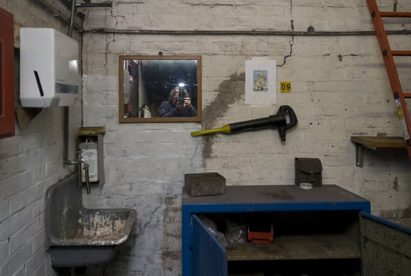 Selbstportrait in der Schachthalle