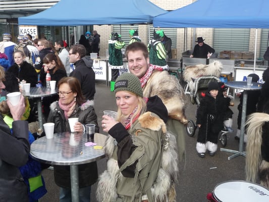 Umzugschef und Sekretärin nach dem Zunftmeisterempfang