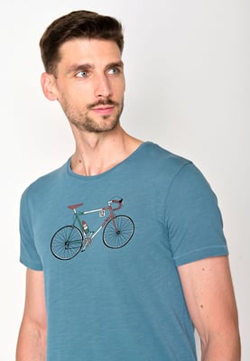 Herren Shirt Von Greenbomb mit Motiv Rad