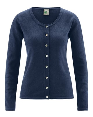 HempAge Strickjacke blau
