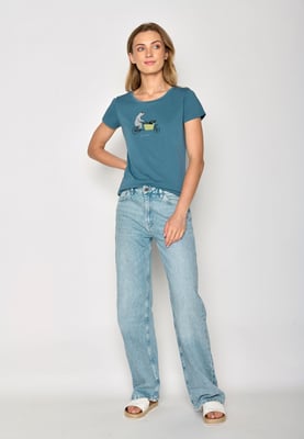 Damen Shirt von Greenbomb mit Motiv Rad