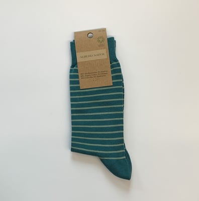 Albero Natur Socken Streifen grün