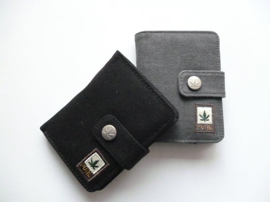 Pure Geldbörse grau und schwarz