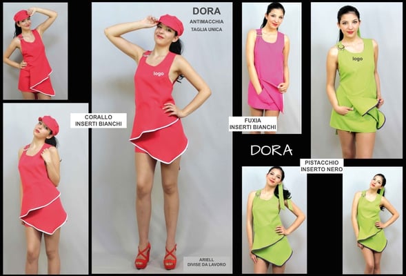 Ariell divise da lavoro grembiuli pettorine per Ristorazione Bar Catering personalizzati con il tuo logo senza minimi quantitativi