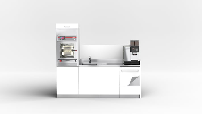 einbauküche mit weisser front