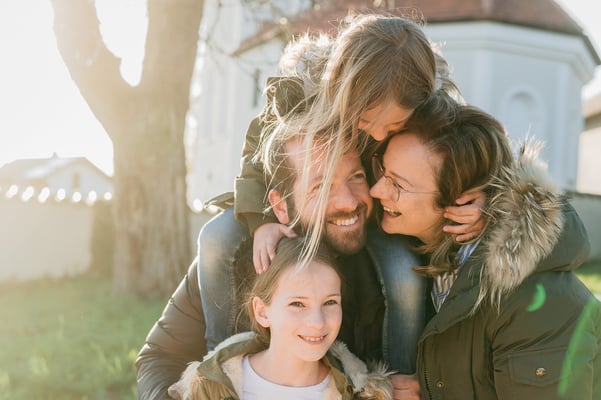 Glückliche Familienzeit am Pointnerhof
