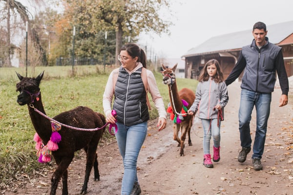 Gemeinsamer Start der Happy Family Tour am Pointnerhof