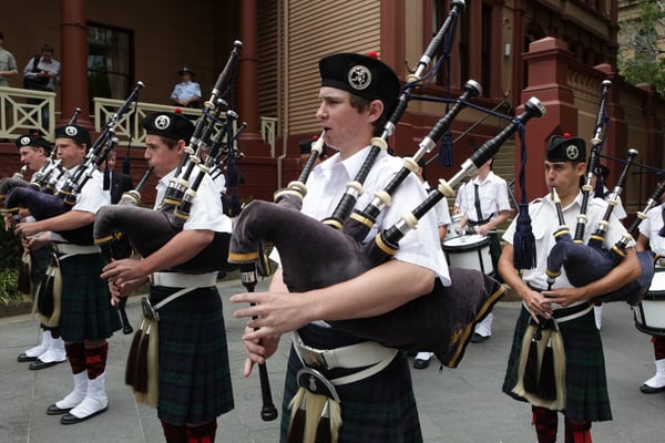 Getting ready for the Vice Regal salute