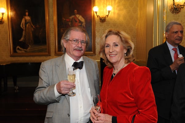 Tony Bilson (left) and Suzanne Blake at launch of the 'Friends of the Commonwealth'