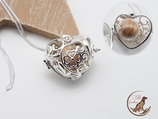 H3: Engelsrufer gefüllt mit einer Glasperle oder auch Fellperle aus 925er Echtsilber. Preis: 80 Euro