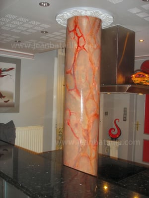 Faux marbre fantaisie