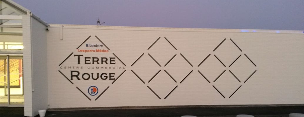 Reproduction sigle sur briquette, vue d'ensemble