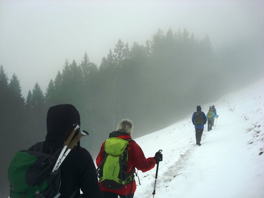 Nach dem Essen war es mit dem Sonnenschein vorbei.