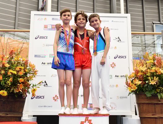 Podium U11 avec Théo Scaletta sur la 3e marche