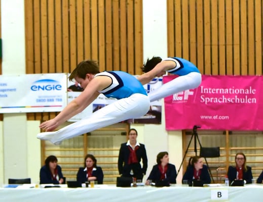 Luc Peruzzi et Zack Katz, synchrone U15