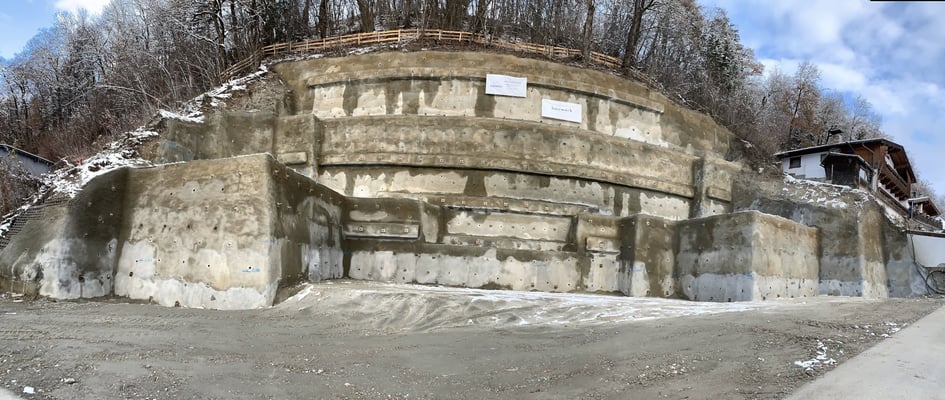 Spritzbeton-Nagelwand