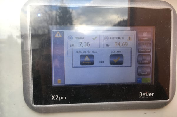 Wassermengenaufzeichnung