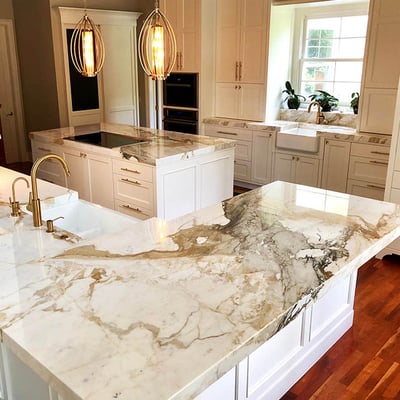 Marmurinis virtuvės stalviršis su dramatišku piešiniu / gamintojas - Arsenalas