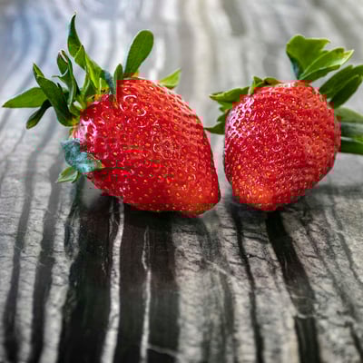 Striped black and white marble coffee table