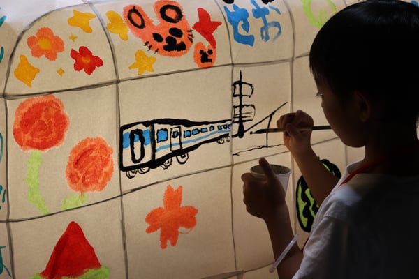 送りに絵をかく２