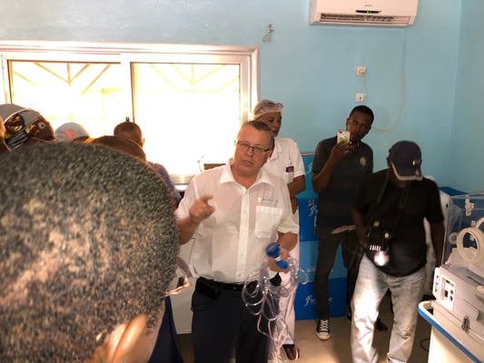 Présentation du matériel lors de la cérémonie de l'inauguration (5 décembre 2019)