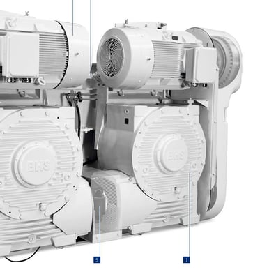 Reductores BHS en amasadora de hormigón de doble eje horizontal